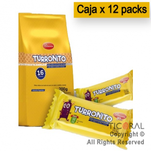 Turron Turronito Palmesano Pack 16 Unidades ( caja x 12 pack)